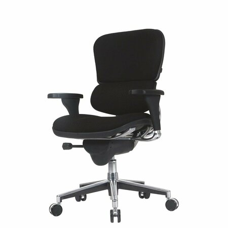 GFANCY FIXTURES Black Fabric Chair - 26.5 x 29 x 39.5 in. GF3088569